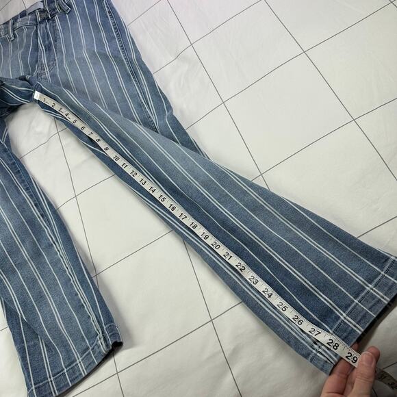 Boyish Jeans Womens 26 Blue Carter Striped They Made Me a Criminal Cotton Blend - Picture 13 of 15
